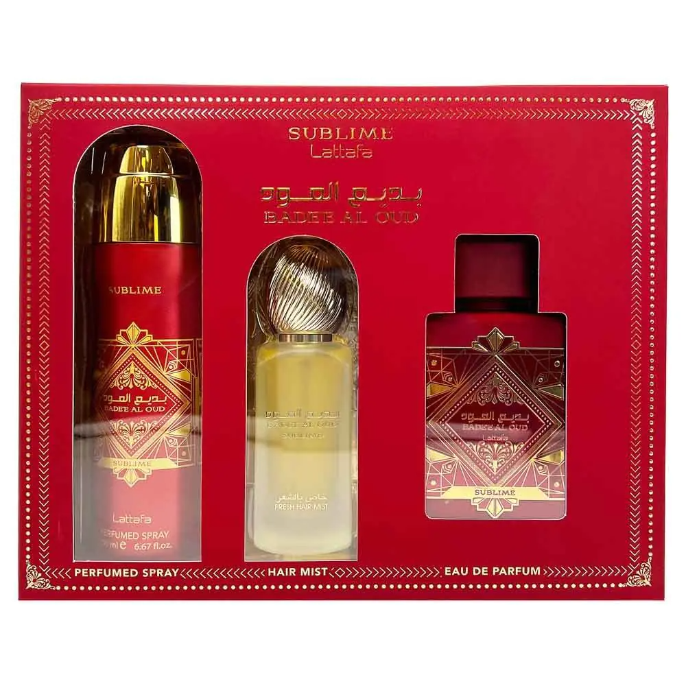 Badee Al Oud Sublime Gift Set 3pcs Collection
